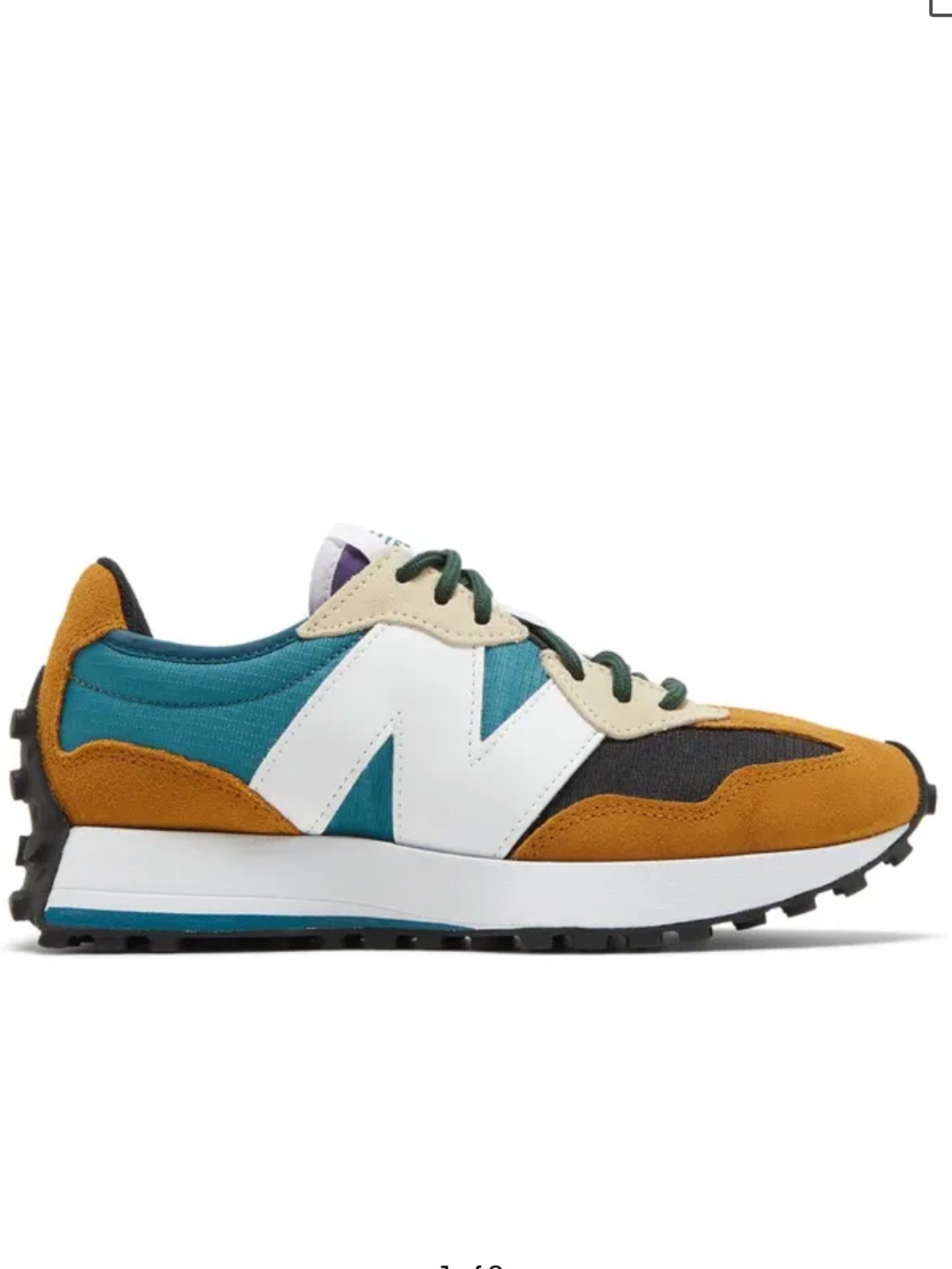 New Balance | Women’s Brown/Teal ‘Workwear Moonstone’ 327 Lace Up Sneakers Sz 10 - Picture 16 of 16